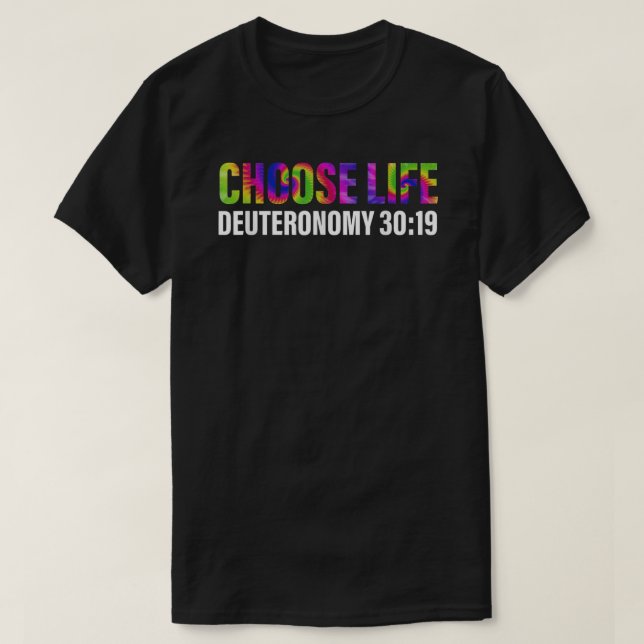 Camiseta Elegir la deuteronomía de vida 30 19 Apparel (Diseño del anverso)
