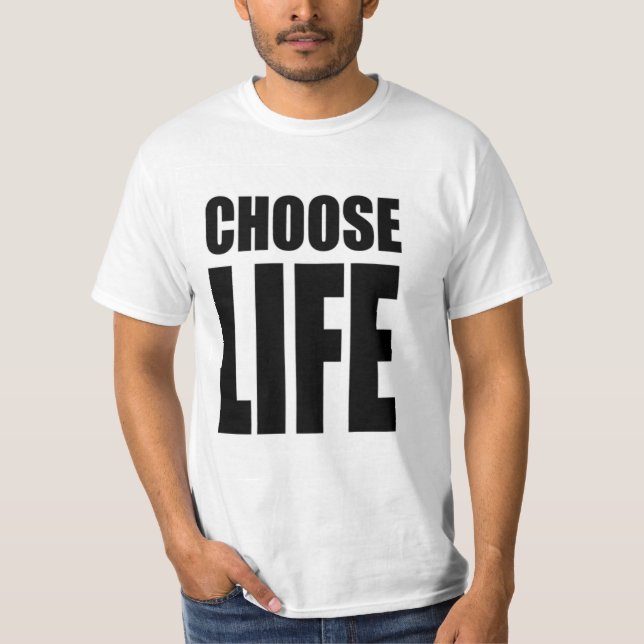 Camiseta elegir la vida clásica (Anverso)