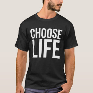 Camiseta Elegir la vida de los hombres negros Mujeres niños