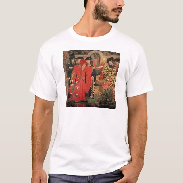 Camiseta Elegir los rosas rojos y blancos en templo (Anverso)