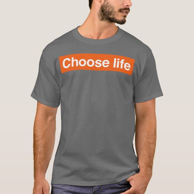 Camiseta Elegir retro de vida (Anverso)