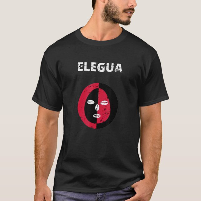 Camiseta Elegua yoruba religion nigeria men women retro vin (Anverso)