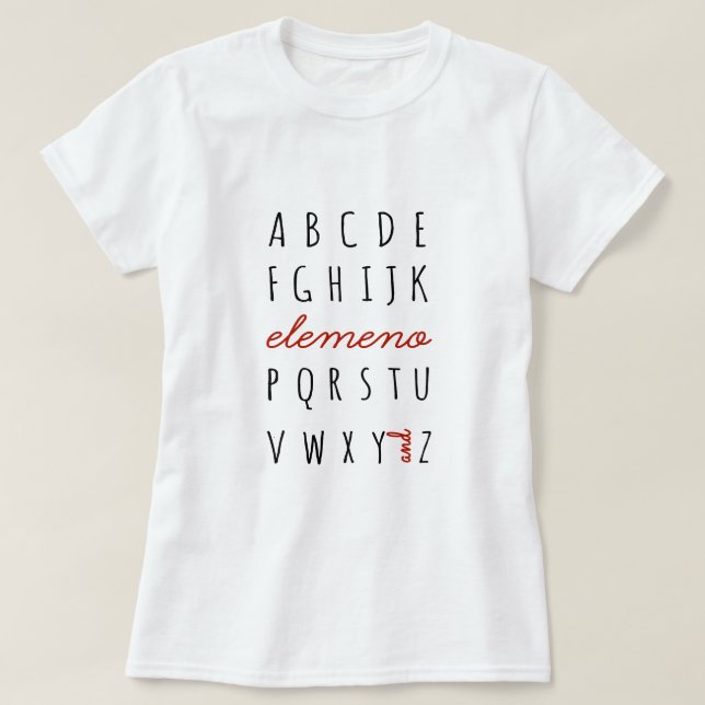 Camiseta Elemeno (Diseño del anverso)