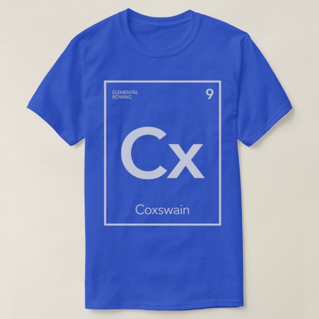 Camiseta Elemental Rowing Coxswain (Diseño del anverso)