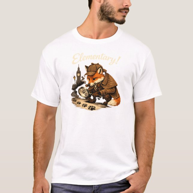 Camiseta Elementary - Fox Detective (Anverso)