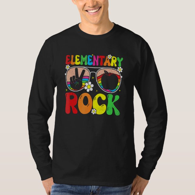 Camiseta Elementary Rocks Team Elementary Groovy Back To Sc (Anverso)