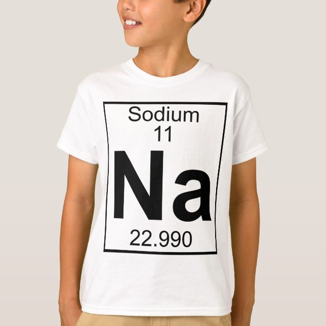 Camiseta Elemento 011 - Na - Sodio (lleno) (Anverso)