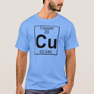 Camiseta Elemento 029 - Cu - cobre (lleno)