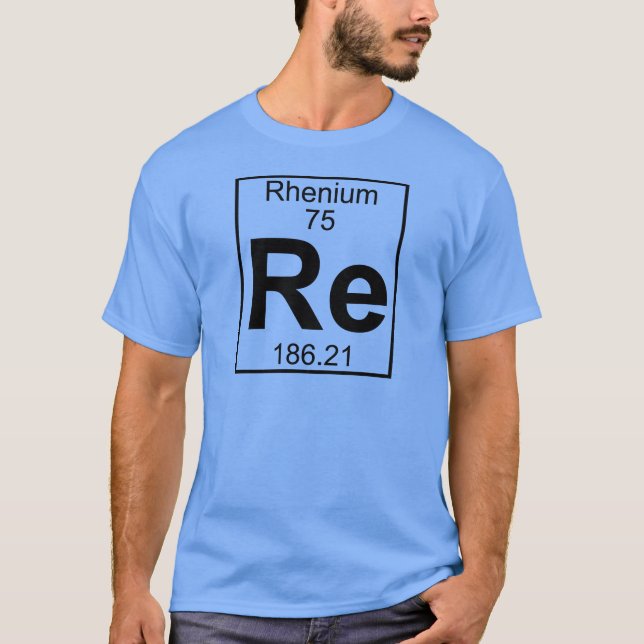 Camiseta Elemento 075 - Re - renio (lleno) (Anverso)
