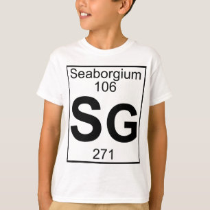 Camiseta Elemento 106 - Sg - Seaborgium (lleno)