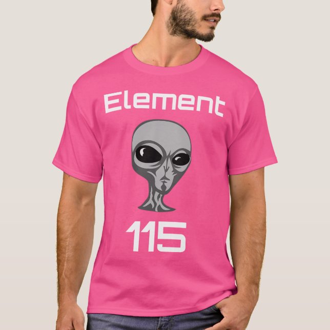 Camiseta Elemento 115 Combustible alienígena Moscovium (Anverso)