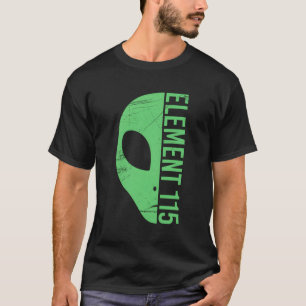 Camiseta Elemento Alien Head 115 Ununpentium Area 51 Uup Uf