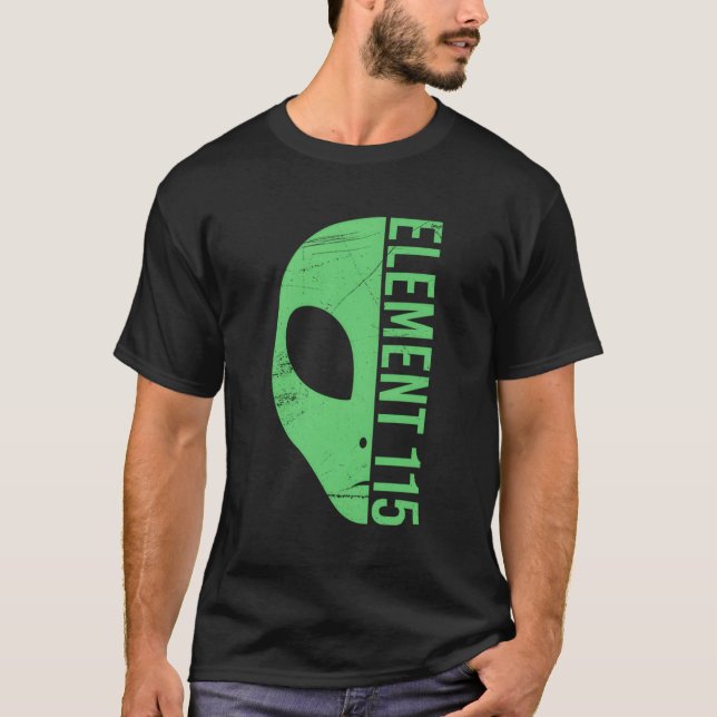 Camiseta Elemento Alien Head 115 Ununpentium Area 51 Uup Uf (Anverso)