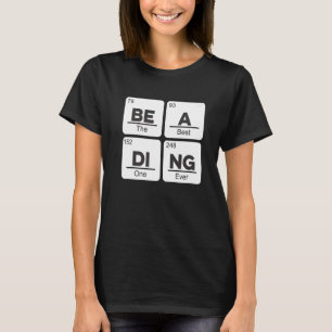 Camiseta Elemento de abalorios Gráfico de abalorios Bordado