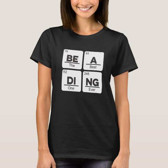 Camiseta Elemento de abalorios Gráfico de abalorios Bordado (Anverso)