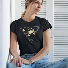 Camiseta Elemento de agua del Rótulo Zodiaco del cáncer en