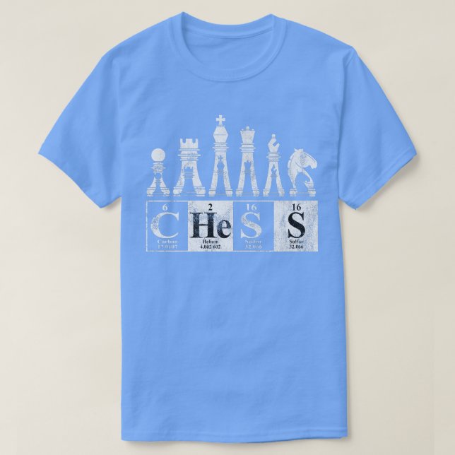 Camiseta Elemento de ajedrez Ciencia Jedrez Jugador Nerd Pr (Diseño del anverso)