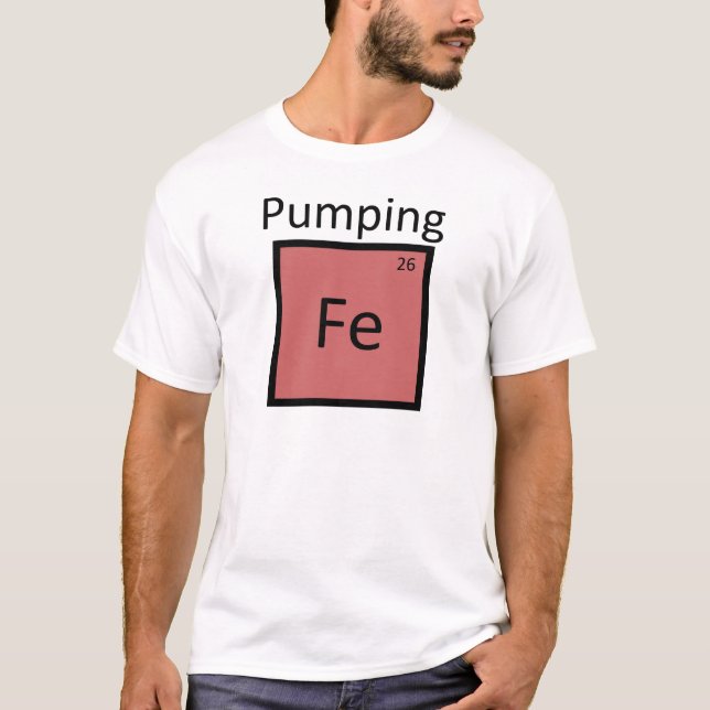 Camiseta Elemento de bombeo de la química de la tabla (Anverso)
