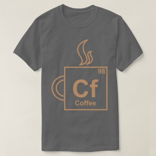 Camiseta Elemento de café (Diseño del anverso)