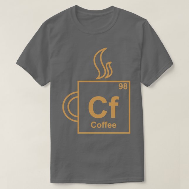 Camiseta Elemento de café (Diseño del anverso)