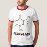 Camiseta Elemento de chocolate científico Teobromina Molécu<br><div class="desc">Se adapta a la mesa periódica de tu vientre.</div>