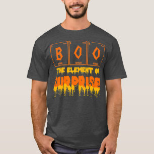 Camiseta Elemento de docente de química de arte de boo de 