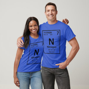 Camiseta Elemento de nitrógeno (negro)