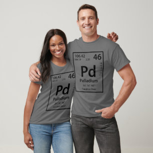 Camiseta Elemento de paladio (negro)