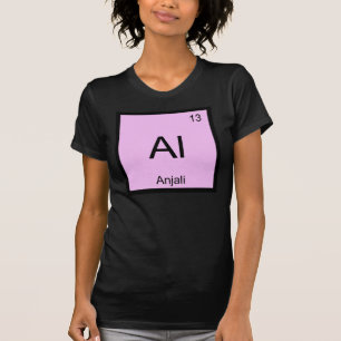 Camiseta Elemento de química del nombre de Anjali Tabla per