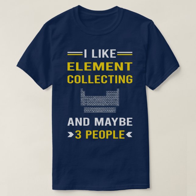 Camiseta Elemento de recopilación de elementos de 3 persona (Diseño del anverso)
