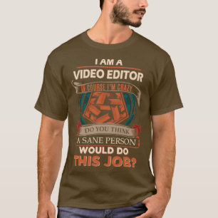 Camiseta Elemento de regalo de persona sane del editor de v