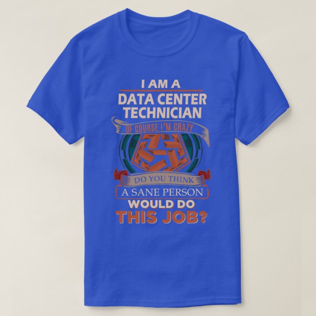 Camiseta Elemento de regalo de trabajo de técnico de centro (Diseño del anverso)