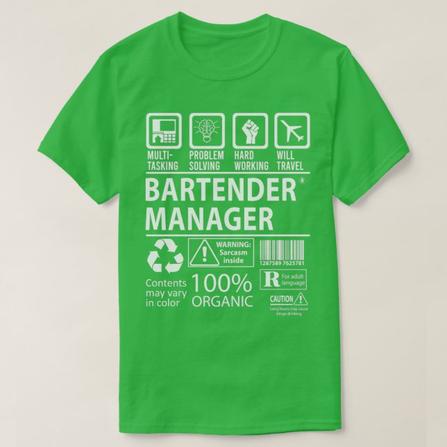 Camiseta Elemento de regalo de trabajo multitarea de Barten (Diseño del anverso)