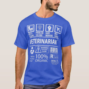 Camiseta Elemento de regalo de trabajo multitarea para vete