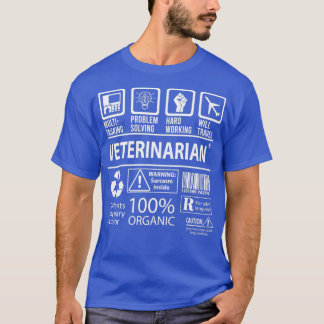 Camiseta Elemento de regalo de trabajo multitarea para vete