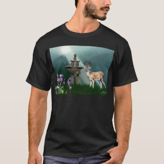 Camiseta Elemento de regalo de Wild Deer e Inukshuk