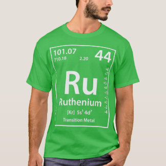 Camiseta Elemento de rutenio