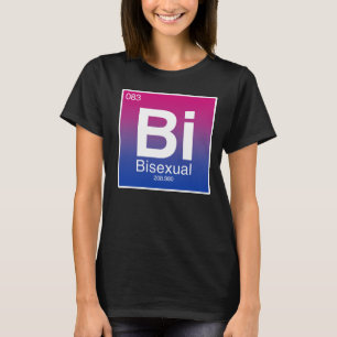 Camiseta Elemento de tabla periódica bisexual