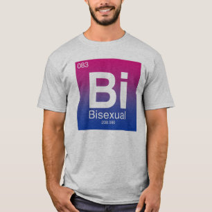 Camiseta Elemento de tabla periódica bisexual