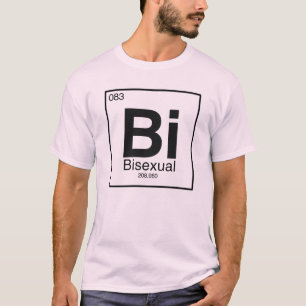 Camiseta Elemento de tabla periódica bisexual