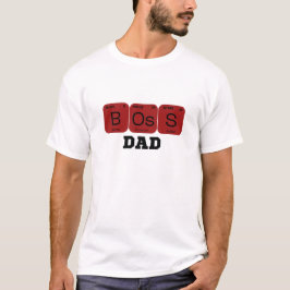Camiseta Elemento de tabla periódica Boss Dad