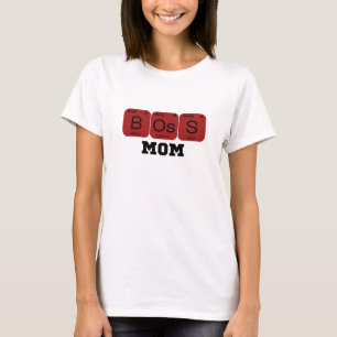 Camiseta Elemento de tabla periódica Boss Mom
