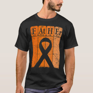Camiseta Elemento de tabla periódica para hombres Leucemia