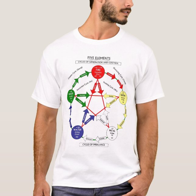 Camiseta Elemento del chino cinco (Anverso)