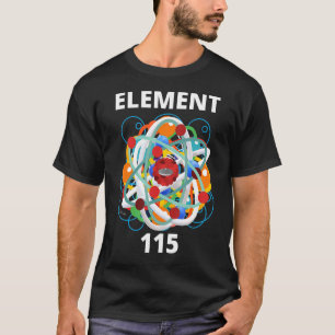 Camiseta Elemento Físico 115 Partículas Energéticas Nuclei 