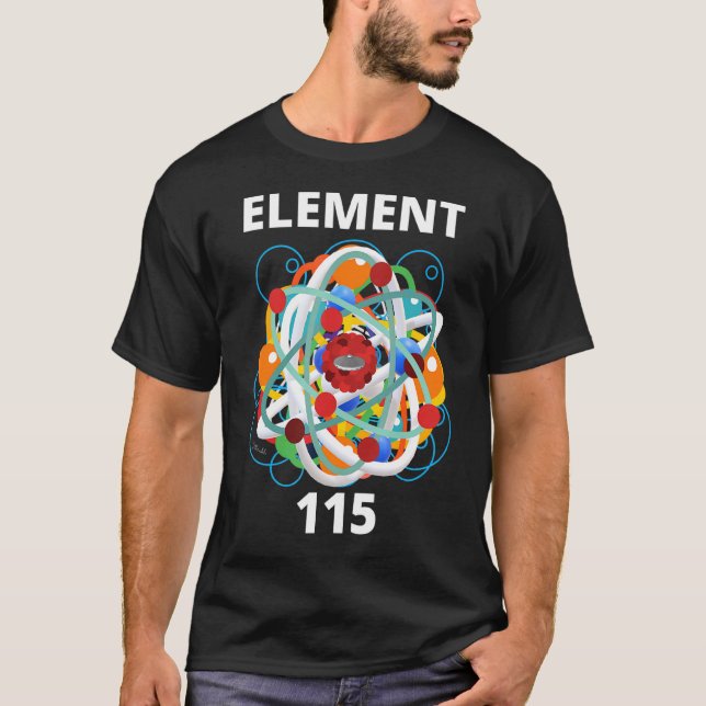 Camiseta Elemento Físico 115 Partículas Energéticas Nuclei  (Anverso)