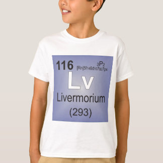Camiseta Elemento individual de Livermorium - tabla
