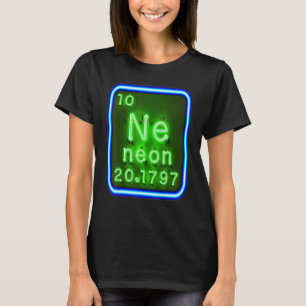Camiseta Elemento Neón De La Tabla Periódica De Química Par
