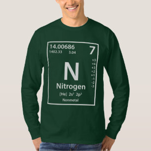 Camiseta Elemento Nitrógeno (blanco)