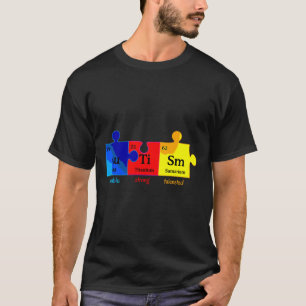 Camiseta Elemento químico del rompecabezas del rompecabezas